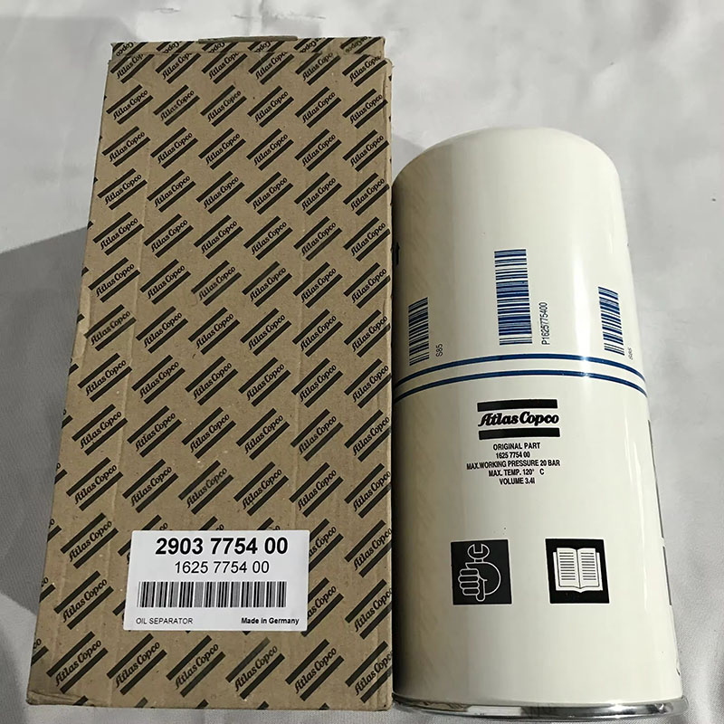 2 30 375754545400 = 1625754545400 एटलाहरू कूसको स्क्रू एयर कम्प्रेसरको तेल फिल्टर मूल
