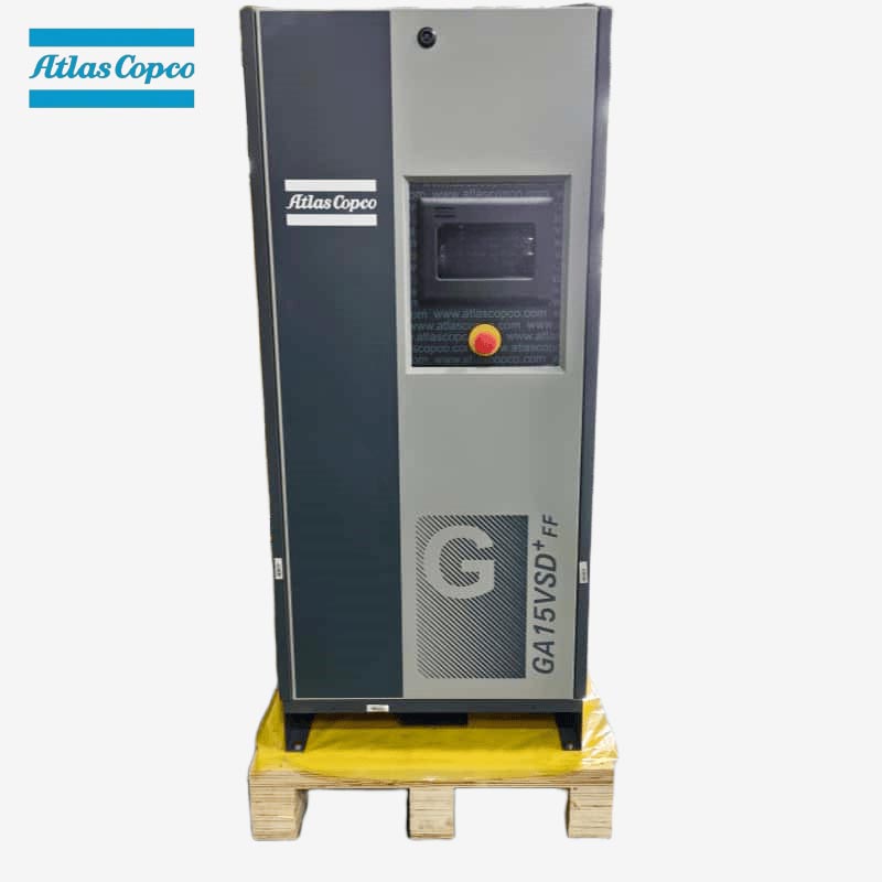Atlas Copco GA15 VSD Plus FF 15kW 20HP चर स्पीड आयल इन्जेक्टेड स्क्रू एयर कम्प्रेसर एकीकृत ड्रायर