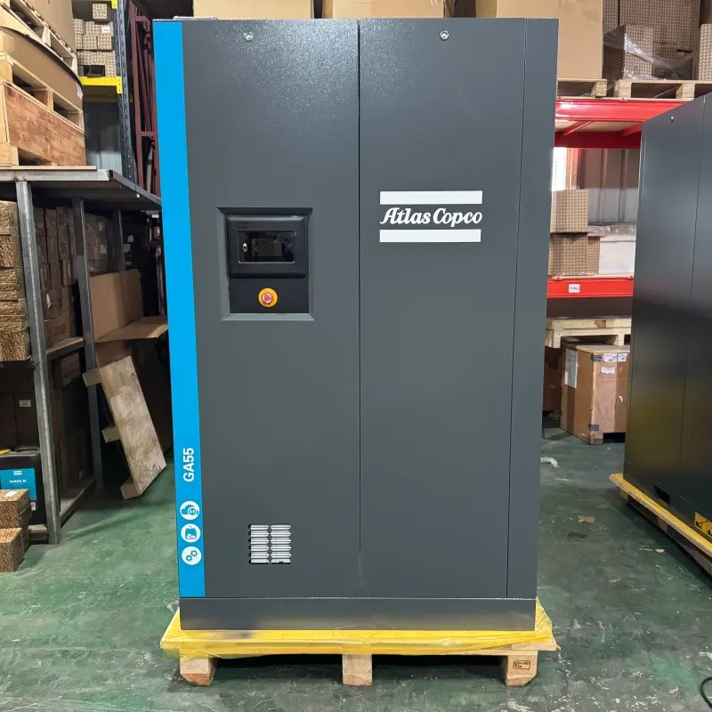 Atlas Copco GA55 55kW 75HP तेल इन्जेक्टेड स्क्रू एयर कम्प्रेसर मूल