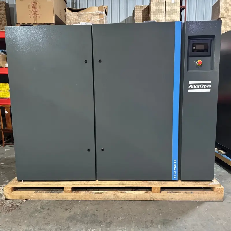 Atlas Copco ZT 37 VSD FF तेल फ्री स्क्रू कम्प्रेसर 37KW 50HP ड्रायर क्लास 0 वास्तविक